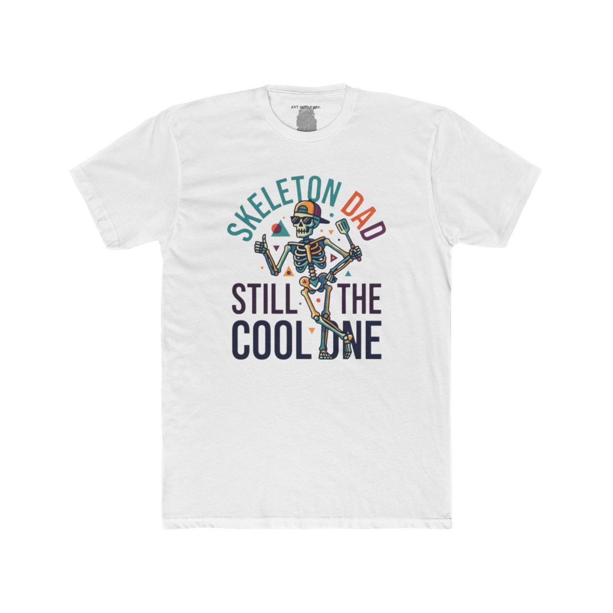 Skeleton Dad Still The Cool One T-Shirt | Funny Halloween Tee - Image 2