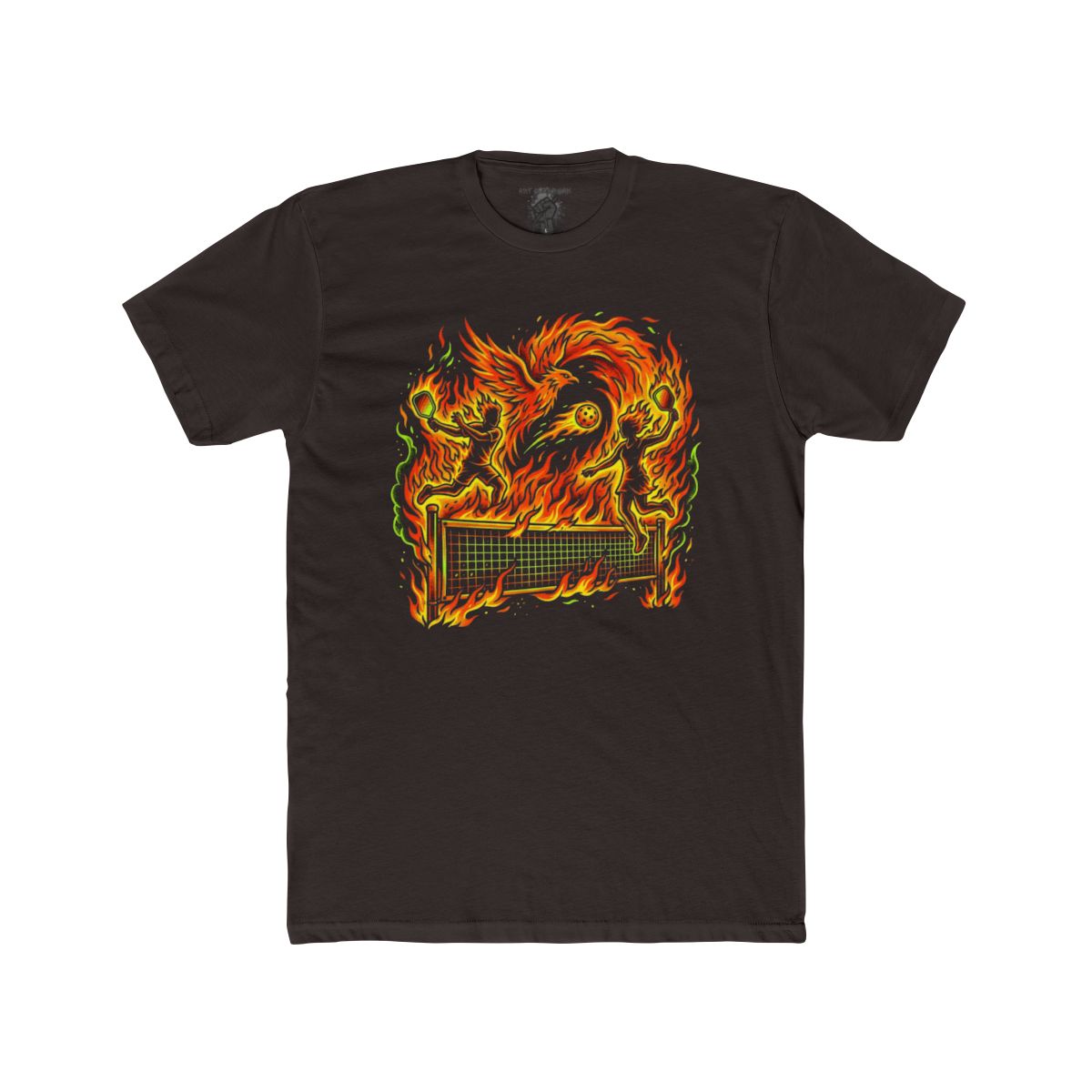 Flaming Pickleball T-Shirt | Fire Pickleball Players Tee - Image 2