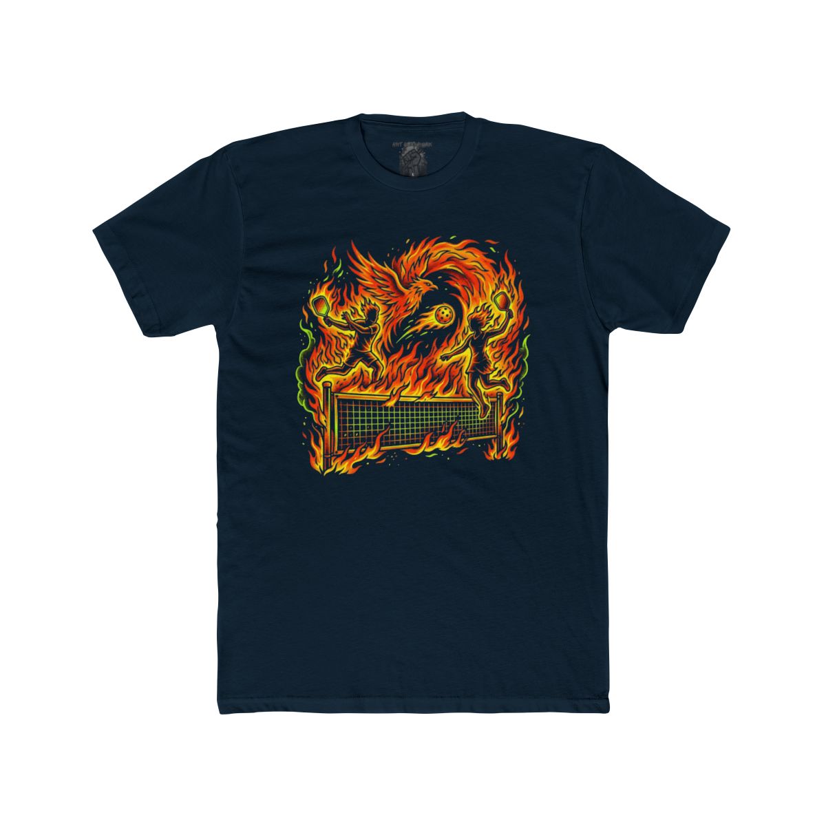 Flaming Pickleball T-Shirt | Fire Pickleball Players Tee - Image 7
