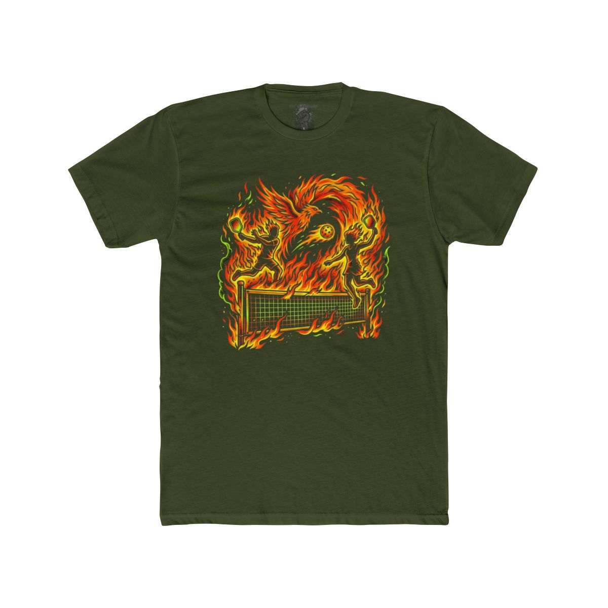 Flaming Pickleball T-Shirt | Fire Pickleball Players Tee - Image 4