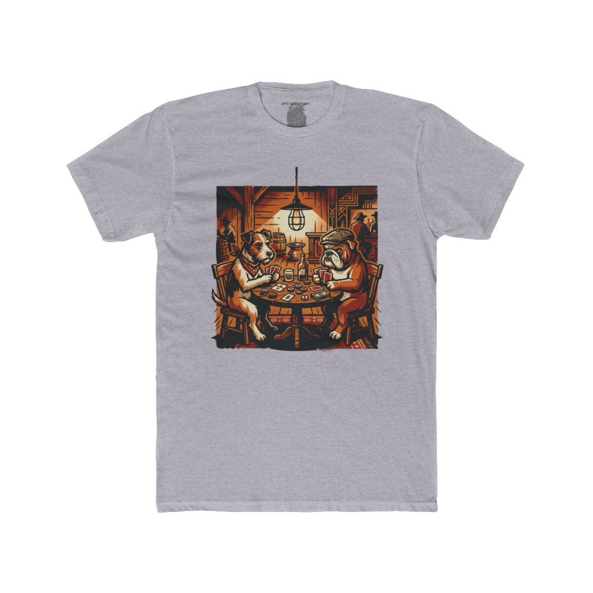 Dogs Playing Poker T-Shirt | Vintage Card Game Illustration - Image 8