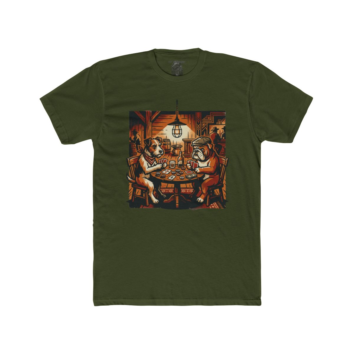 Dogs Playing Poker T-Shirt | Vintage Card Game Illustration - Image 10