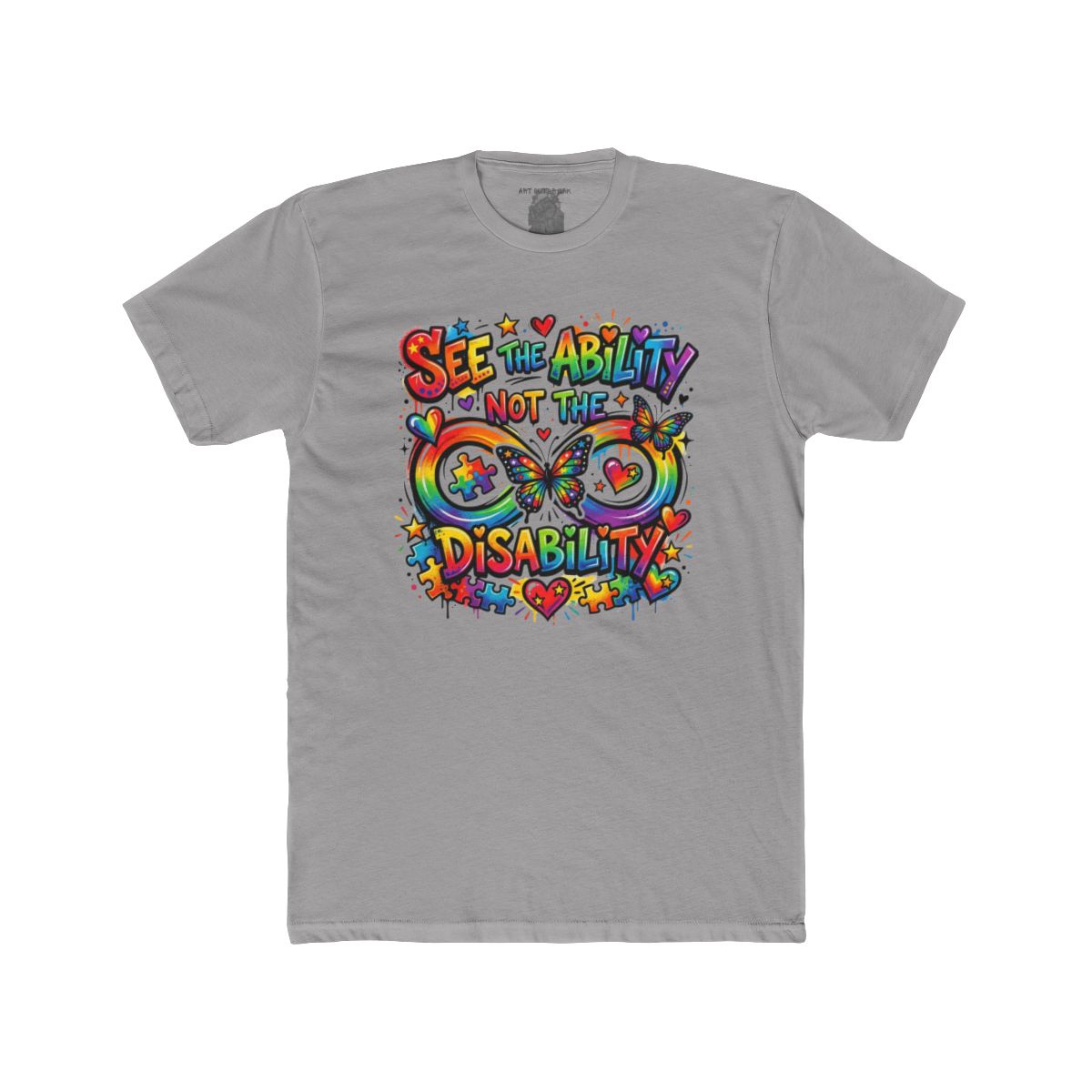 See the Ability Not the Disability T-Shirt | Autism Awareness Butterfly Design - Image 3