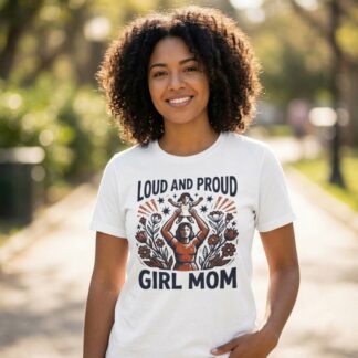 Loud and Proud Girl Mom T-Shirt lifestyle photo
