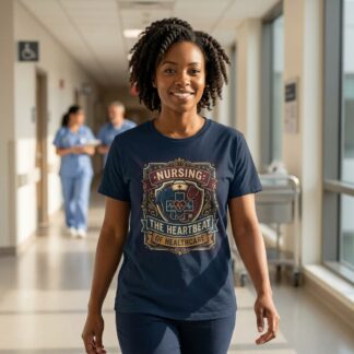 Nursing The Heartbeat of Healthcare Tee lifestyle photo