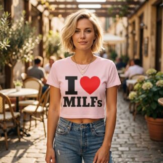 I Heart MILFs Crop Tee lifestyle photo