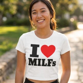 I Heart MILFs Baby Tee lifestyle photo