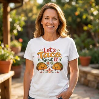 Let's Taco 'Bout It T-Shirt lifestyle photo