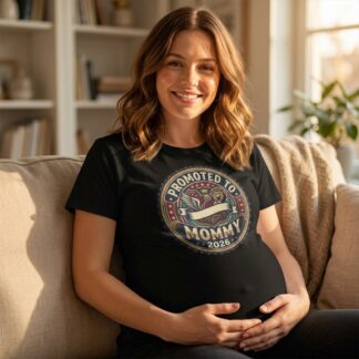 Promoted to Mommy 2026 Tee lifestyle photo