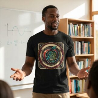 Sacred Geometry Teacher's Apple Tee lifestyle photo