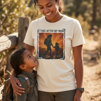 I Take After My Mom T-Shirt silhouette design front view