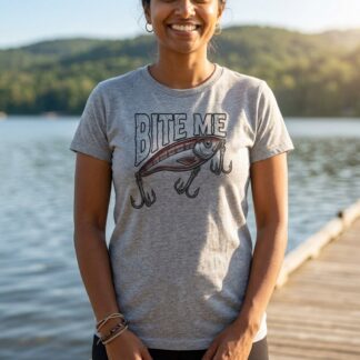 Bite Me Fishing Lure Tee - Angler Humor T-Shirt - lifestyle_64233