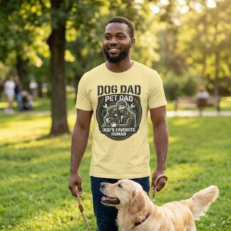 Dog Dad Pet Dad T-Shirt | Dog's Favorite Human Tee