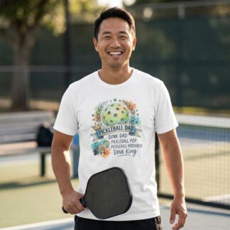 Pickleball Dad tee paddle ball design dad player shirt
