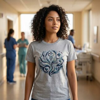 Heart Caduceus Medical Symbol tee nurse doctor healthcare design