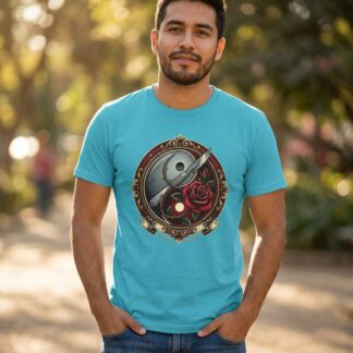 Yin Yang with Rose T-Shirt lifestyle photo