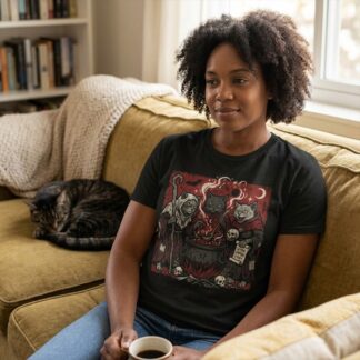 Witch Cat Coven Tee lifestyle photo