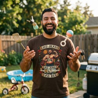 Dad Jeans Dad Jokes Dad Bod T-Shirt lifestyle photo