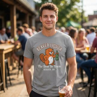 Beaver Liquor Beaver Ohio vintage mascot graphic tee