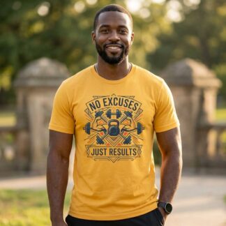 No Excuses Just Results Fitness T-Shirt