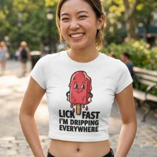 Dripping Popsicle Lick Fast baby tee - Women's Baby Tee