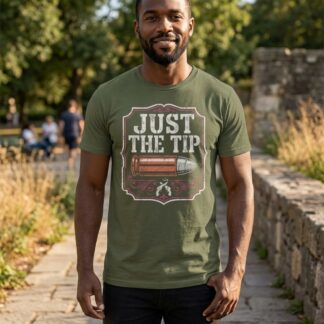 Just The Tip bullet graphic Tee - vintage bullet illustration, edgy humor