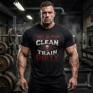 Eat Clean Train Dirty T-Shirt lifestyle photo