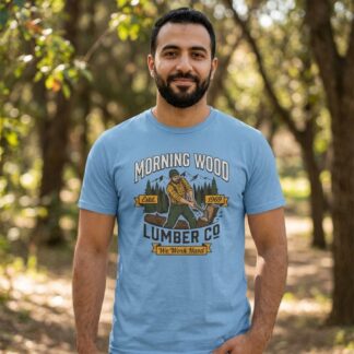 Morning Wood Lumber Co lumberjack tee