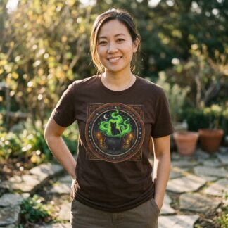 Green Witch Cauldron T-Shirt lifestyle photo