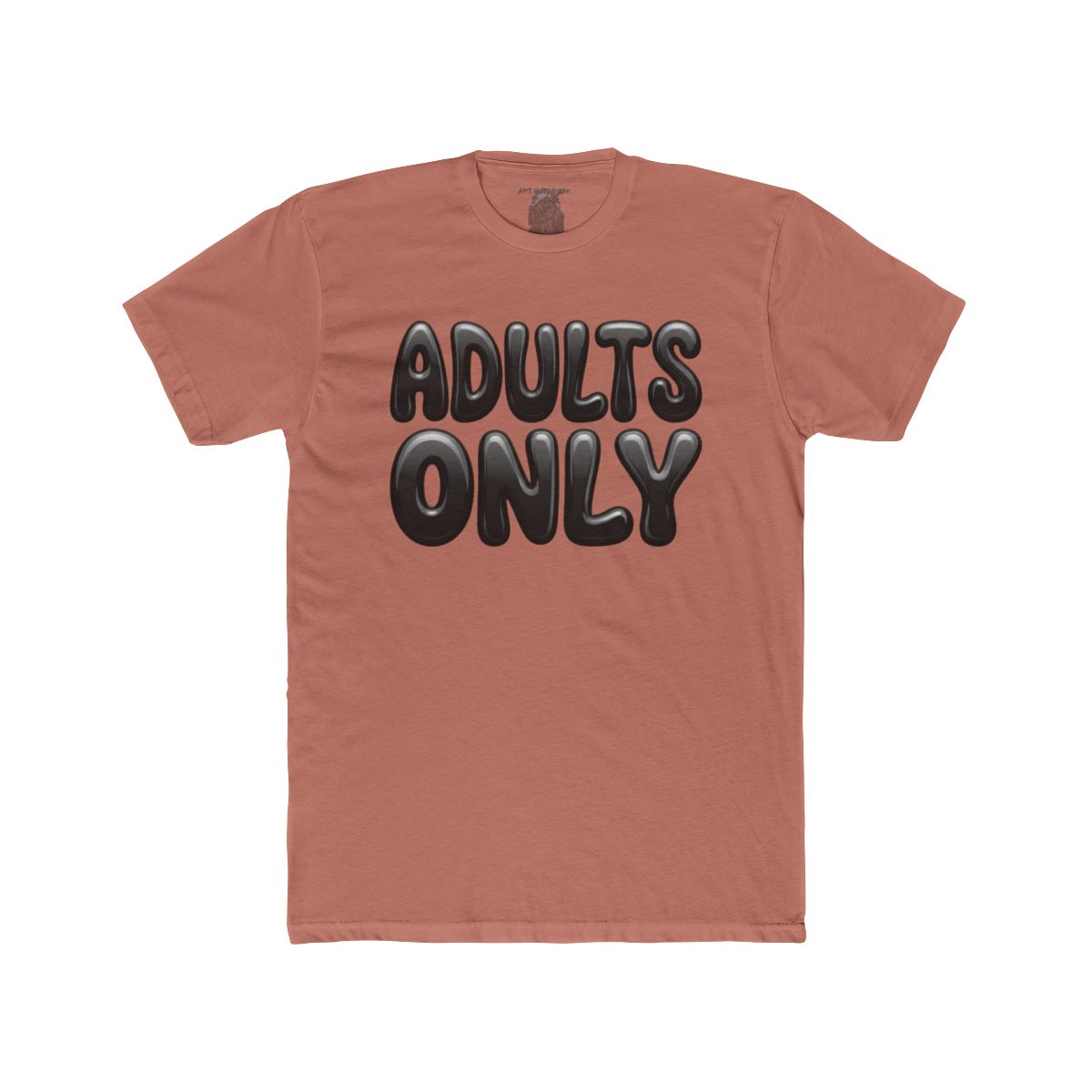 Adults Only bubble letters - model view