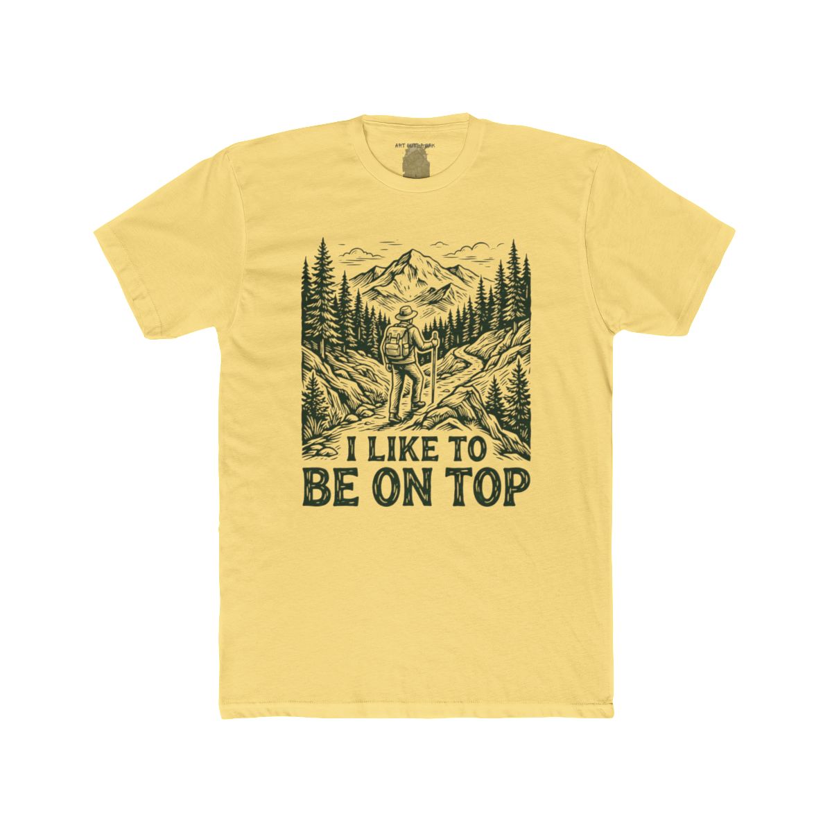 I Like to Be on Top Hiker Tee | Mountain Trail Backpacking Shirt - Image 3