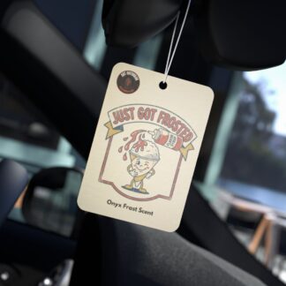 Just Got Frosted graphic Car Air Freshener | Retro ice cream design, Onyx Frost scent