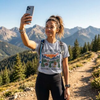 Leave No Trace Except On Everyone's Instagram T-Shirt lifestyle photo