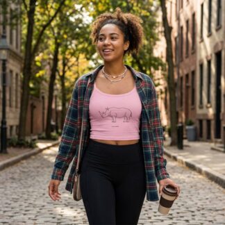 Battle Unicorn Crop Tank Top lifestyle photo