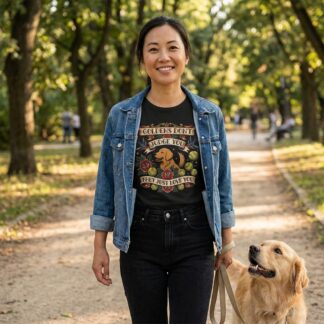 Goldens Don't Judge You They Just Love You T-Shirt lifestyle photo