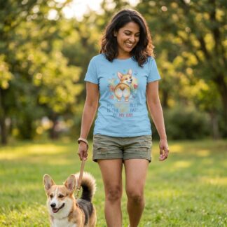 Corgi Butt Watercolor T-Shirt lifestyle photo