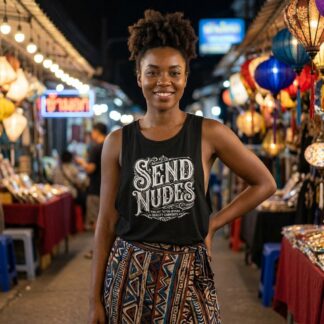 Send Nudes flowy scoop tank top lifestyle photo