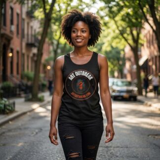 Art Outbreak logo Tank lifestyle photo
