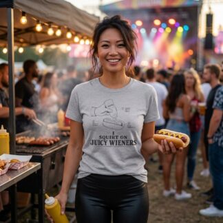 Squirt On Juicy Wieners T-Shirt lifestyle photo