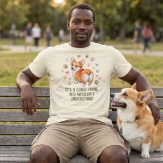 Corgi Illustration Tee lifestyle photo