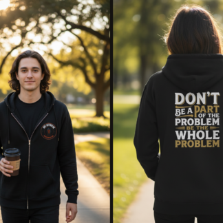 Don’t Be a Part of the Problem whole problem Hoodie lifestyle photo