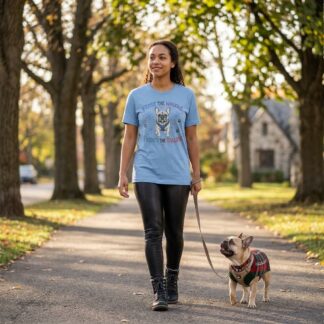 Frost the Windows French Bulldog Tee lifestyle photo