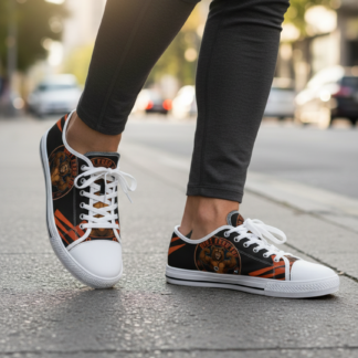 DFCW Canvas Low-Top — Black & White lifestyle photo