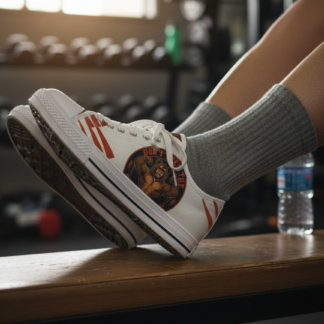 DFCW Canvas Low-Top — All White lifestyle photo