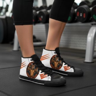 DFCW Canvas High-Top — White lifestyle photo