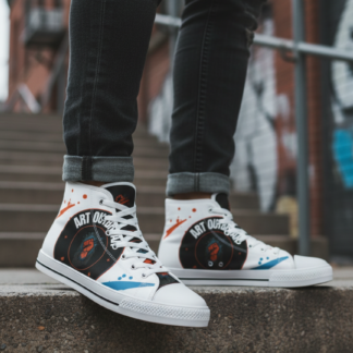 AO Canvas High-Top — All White lifestyle photo