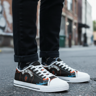 AO Canvas Low-Top — Black + White lifestyle photo