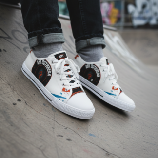AO Canvas Low-Top — All White lifestyle photo