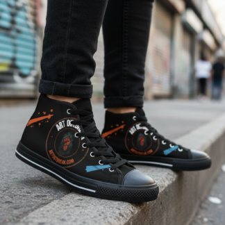 AO Canvas High-Top — Blackout lifestyle photo