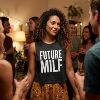 FUTURE MILF Sleeveless Crop Top lifestyle photo